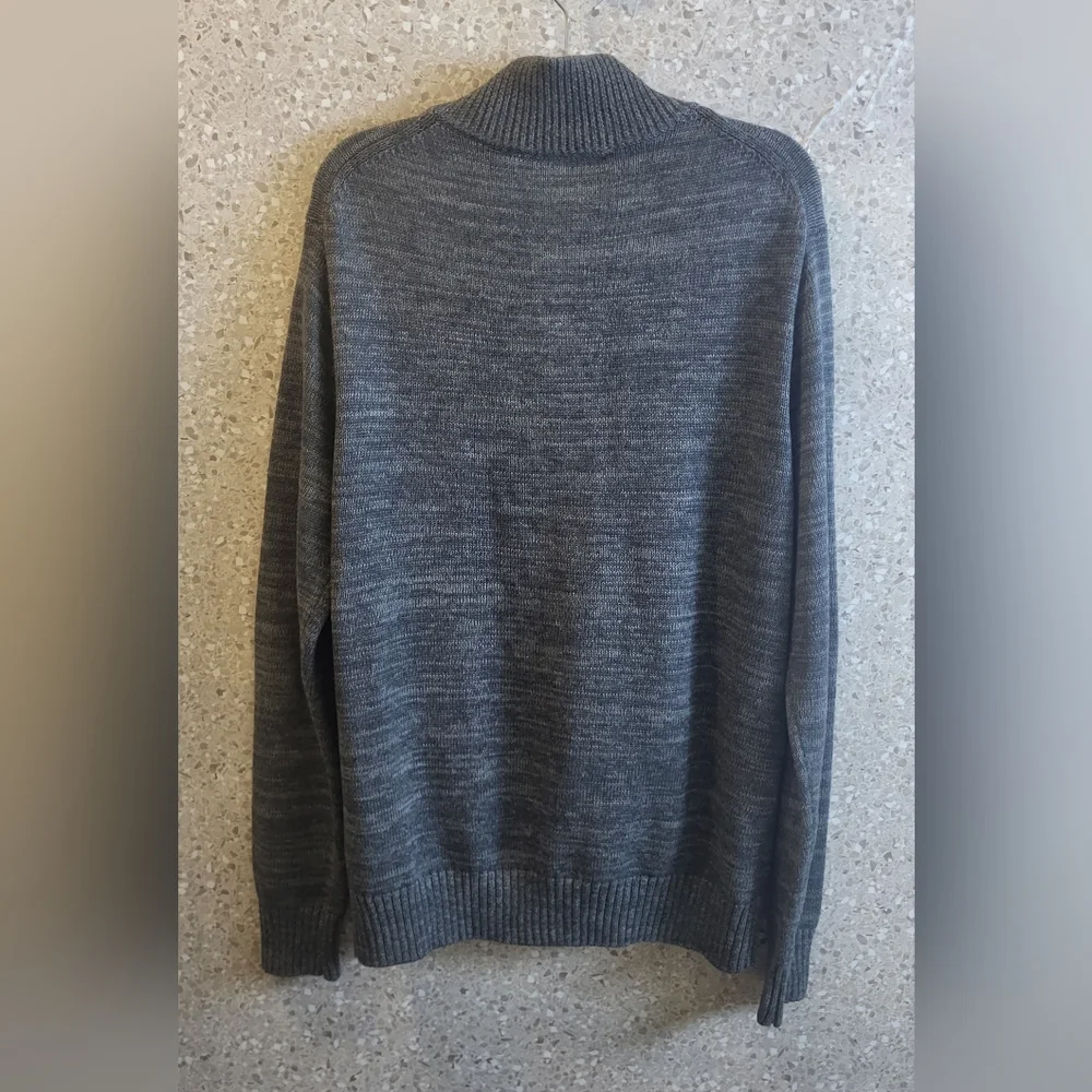 MERINO BAY, Men's Cardigan, 3 Pockets, Office, Cocktails, Business, Gray ,Size L
